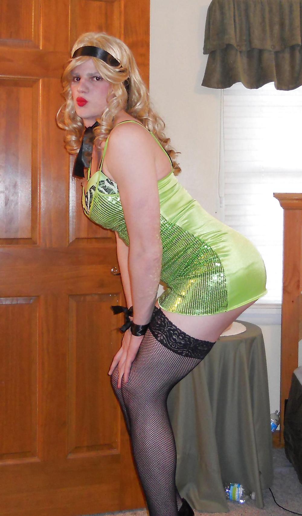 Green Sequin Dress Sissy Vanessa #12969082