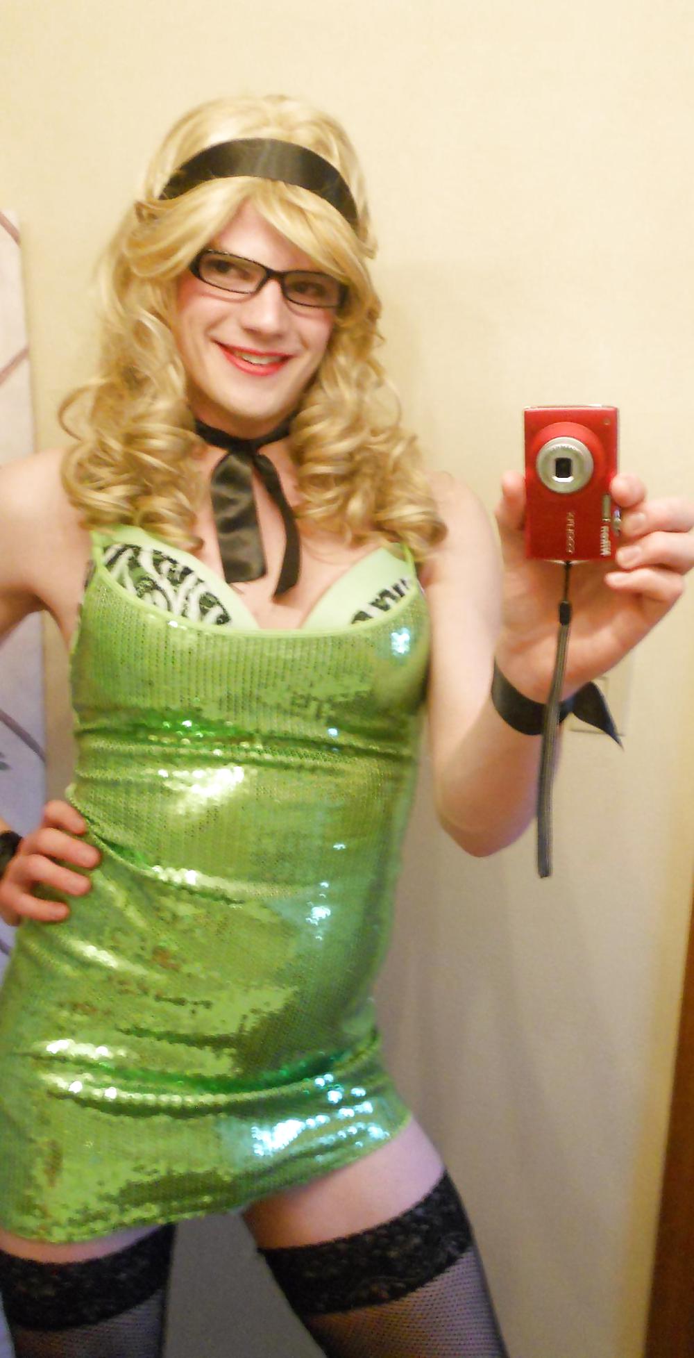 Green Sequin Dress Sissy Vanessa #12969118