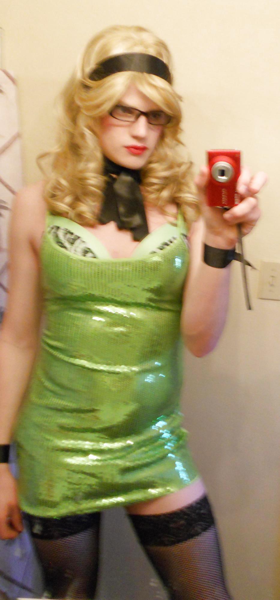 Green Sequin Dress Sissy Vanessa #12969125