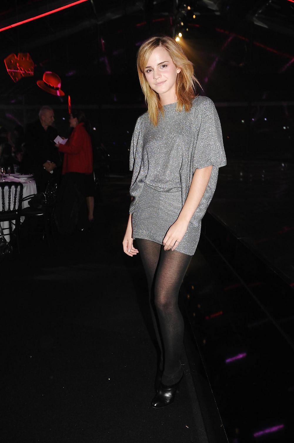 Emma Watson black pantyhose #14280837