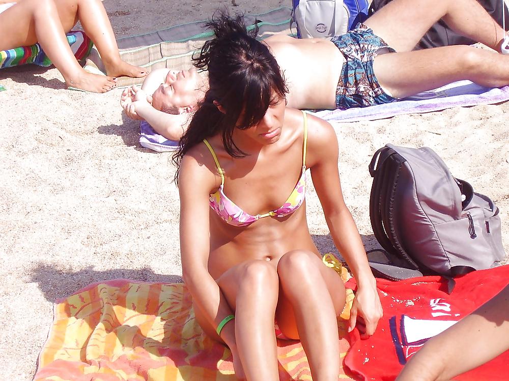 Wife shows her nice tanned body #4300616