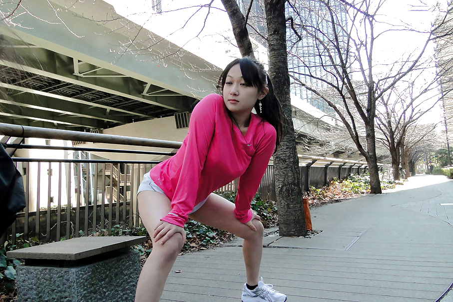 Japanese girl morning workout #11395231