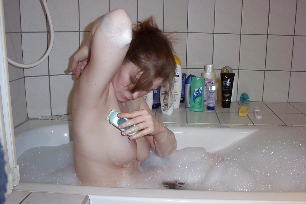 Blonde german girl in the bathtube - N. C.  #16131801