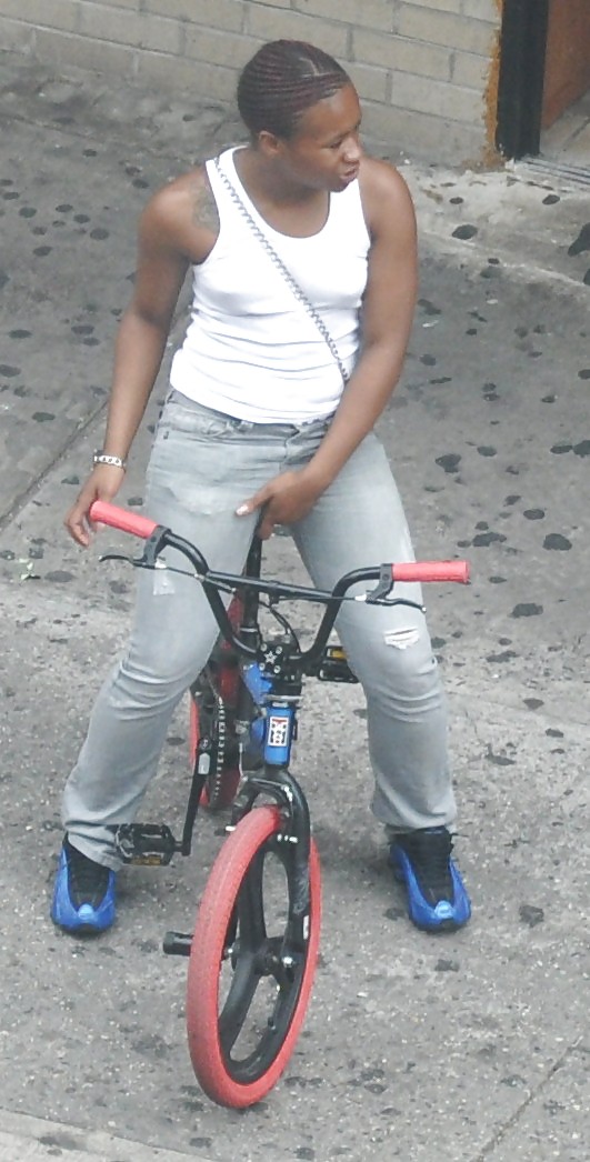 Filles Harlem Dans La Chaleur 268 New York Biker Mamelon #5714796