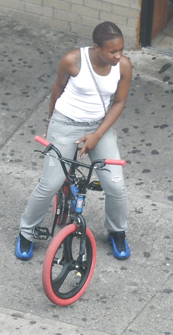 Filles Harlem Dans La Chaleur 268 New York Biker Mamelon #5714804