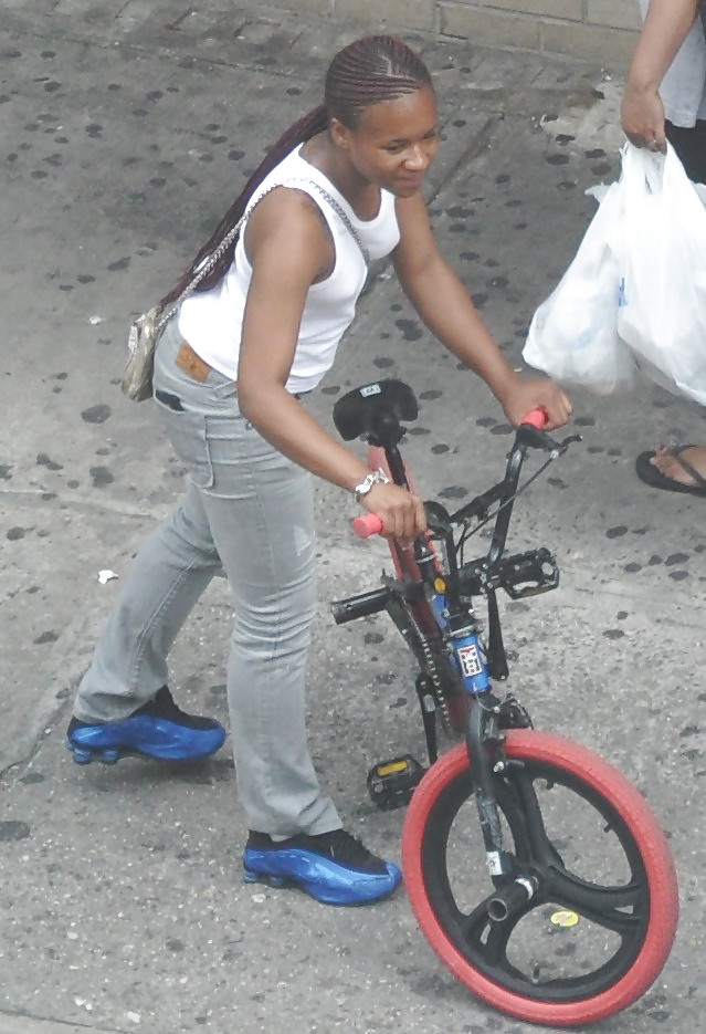 Filles Harlem Dans La Chaleur 268 New York Biker Mamelon #5714809