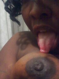 Long tongue and big nipples