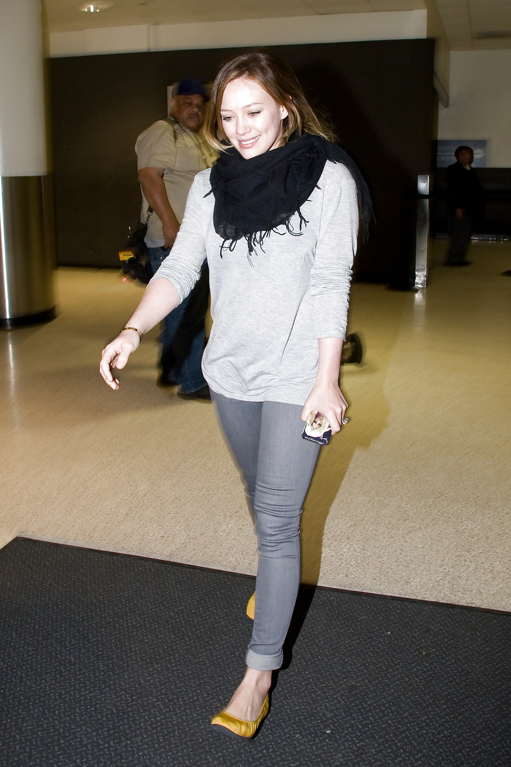 Hilary Duff  At LAX Airport