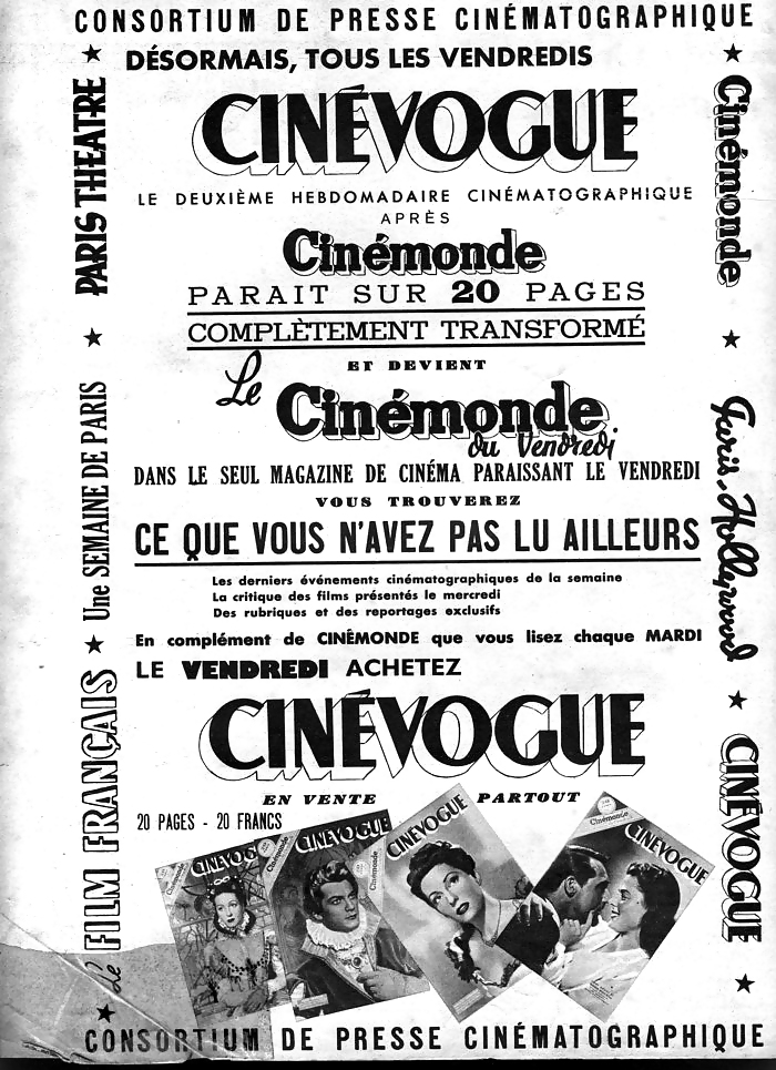 Vintage Magazines Paris-Hollywood Nr26- 1947 #2960067