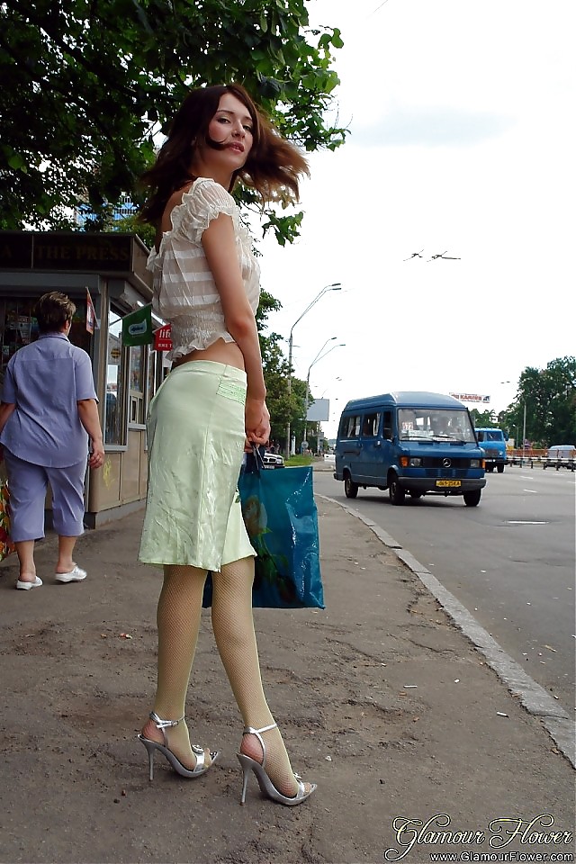 Green Satin Skirt #22660743