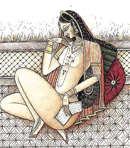 Drawn Ero and Porn Art 1 - Indian Miniatures Mughal Period #5489084