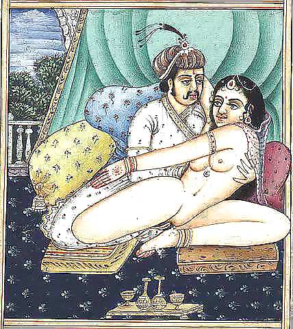 Dessiné Ero Et Porno Art 1 - Miniatures Indiennes Période Moghole #5489094