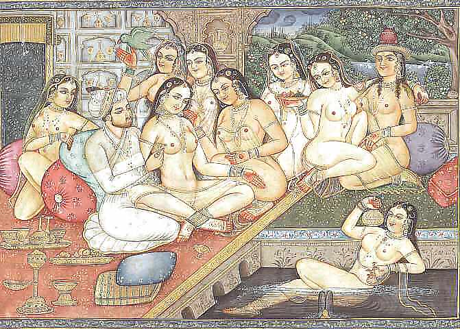Drawn Ero and Porn Art 1 - Indian Miniatures Mughal Period #5489101