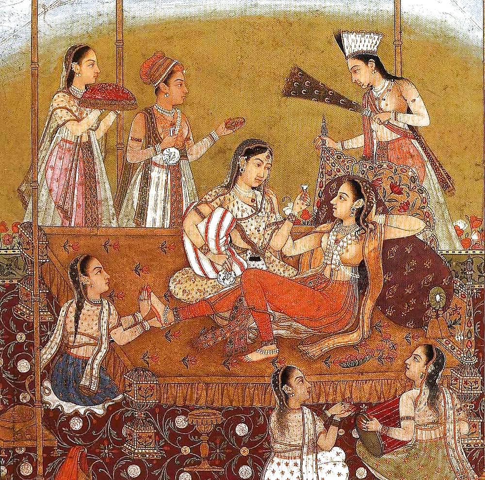 Drawn Ero and Porn Art 1 - Indian Miniatures Mughal Period #5489108