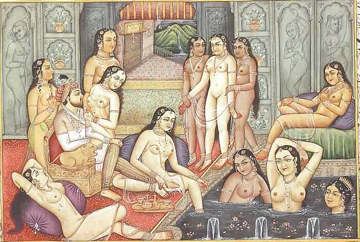 Drawn Ero and Porn Art 1 - Indian Miniatures Mughal Period #5489166