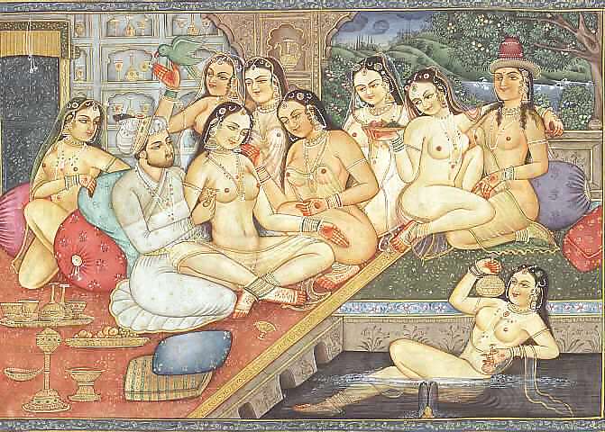 Drawn Ero and Porn Art 1 - Indian Miniatures Mughal Period #5489171