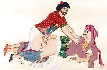 Drawn Ero and Porn Art 1 - Indian Miniatures Mughal Period #5489296