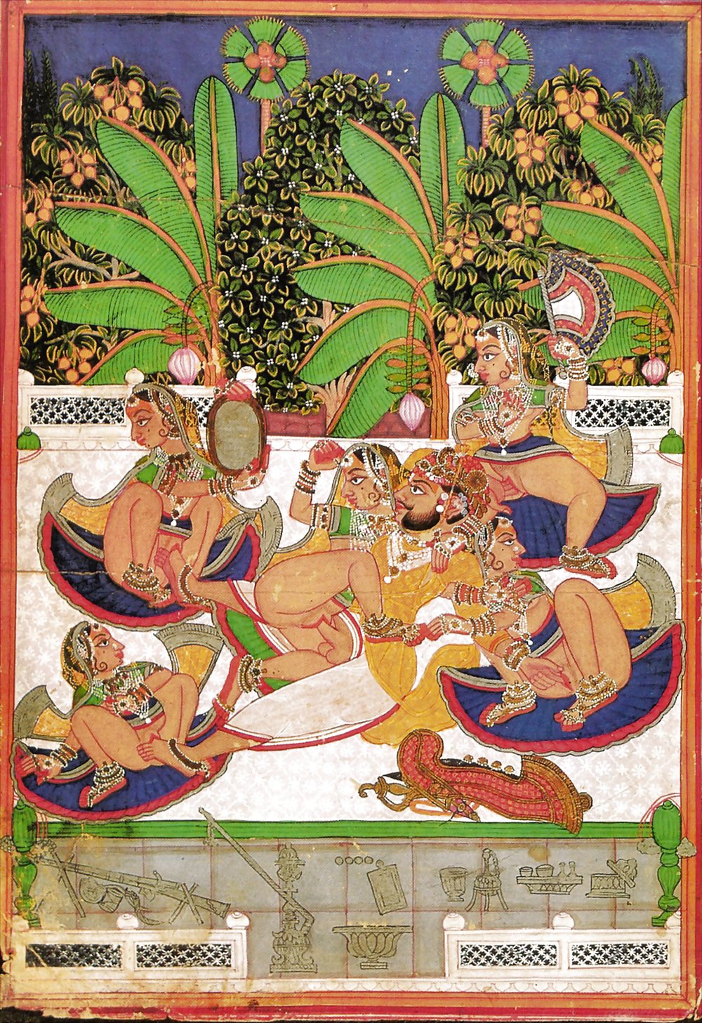 Drawn Ero and Porn Art 1 - Indian Miniatures Mughal Period #5489364