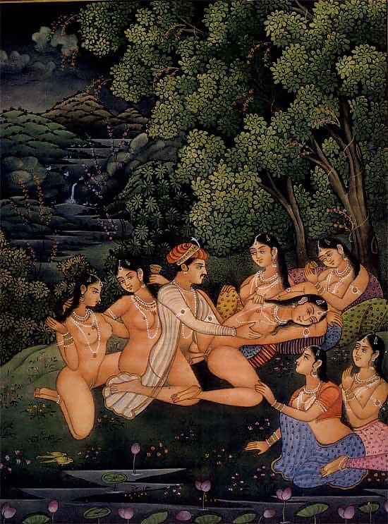 Dessiné Ero Et Porno Art 1 - Miniatures Indiennes Période Moghole #5489441