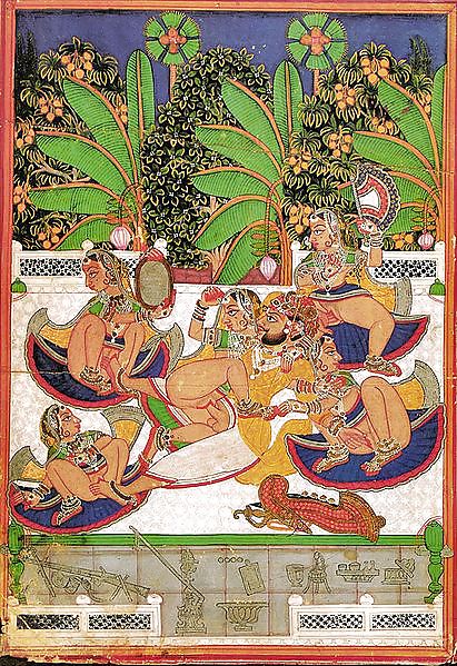 Drawn Ero and Porn Art 1 - Indian Miniatures Mughal Period #5489525