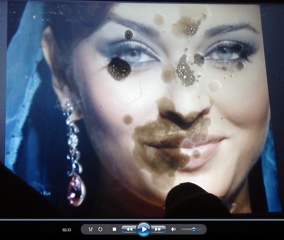 Face Chaude De Aishwarya Rai Cummed !!! #16802093