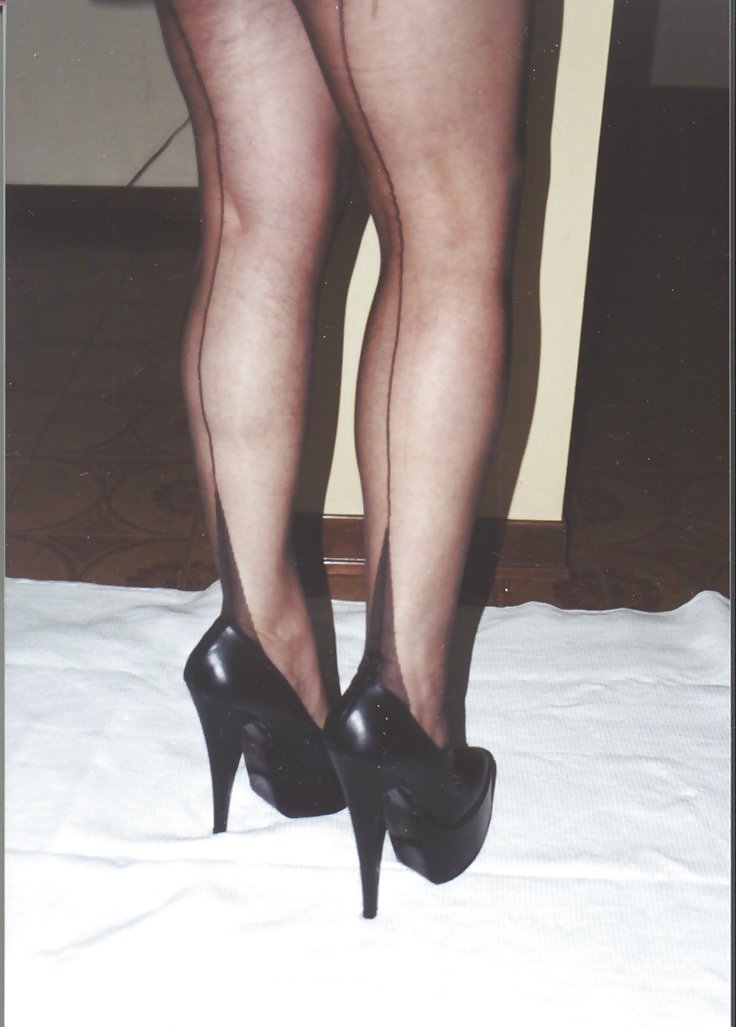 My Feet and Legs in Seamed Stockings!!! #11970921