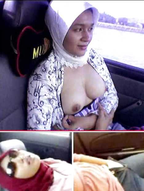 Jilbab & hijab & niqab & arabo & tudung turbante in auto
 #15837427