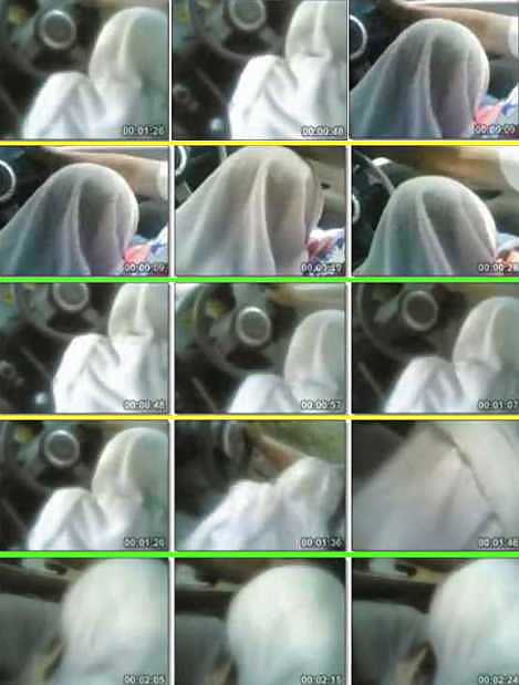 Jilbab & hijab & niqab & arabo & tudung turbante in auto
 #15837488