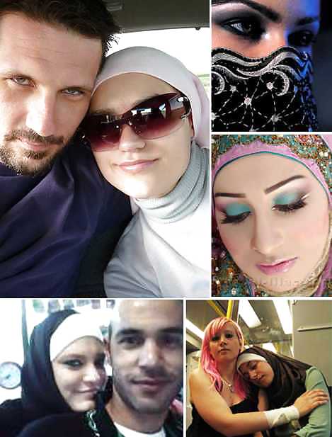 Jilbab & hijab & niqab & arab & tudung turban in car #15837515