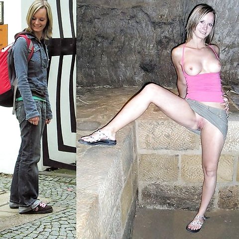 Teens dressed undressed Before and after #15519841