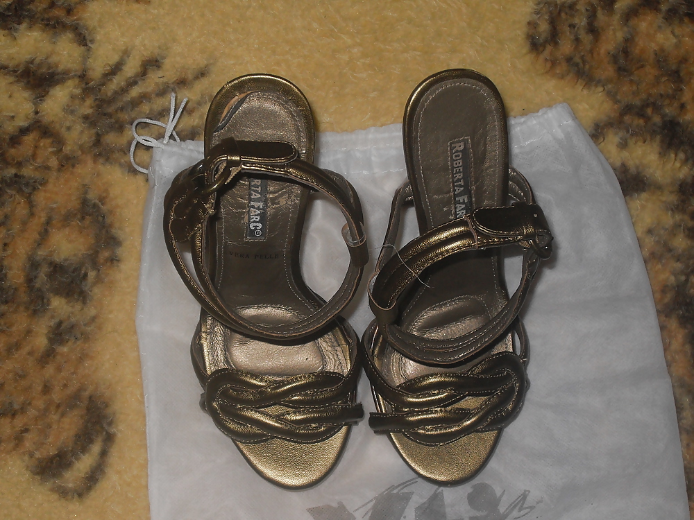 Sexy bronze platform sandals... #11928748