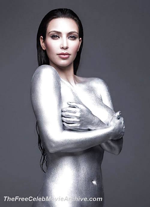 Kim Kardashian Silber Körperfarbe #3008460