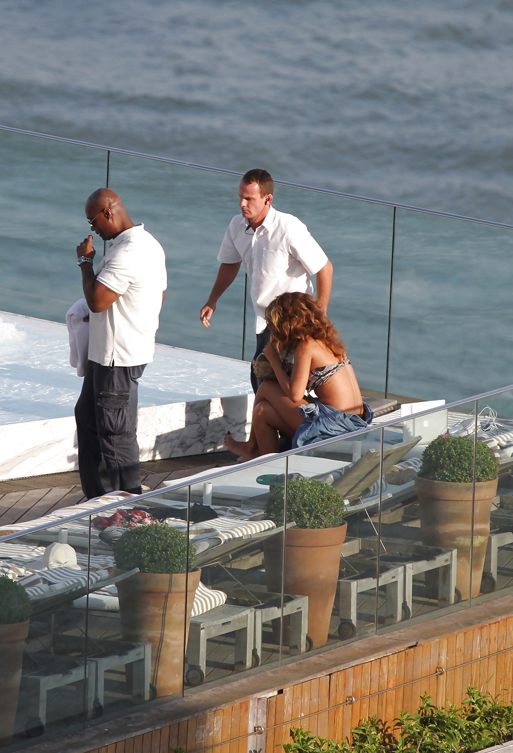 Rihanna bikini at a hotel pool in Rio de Janeiro #7575608