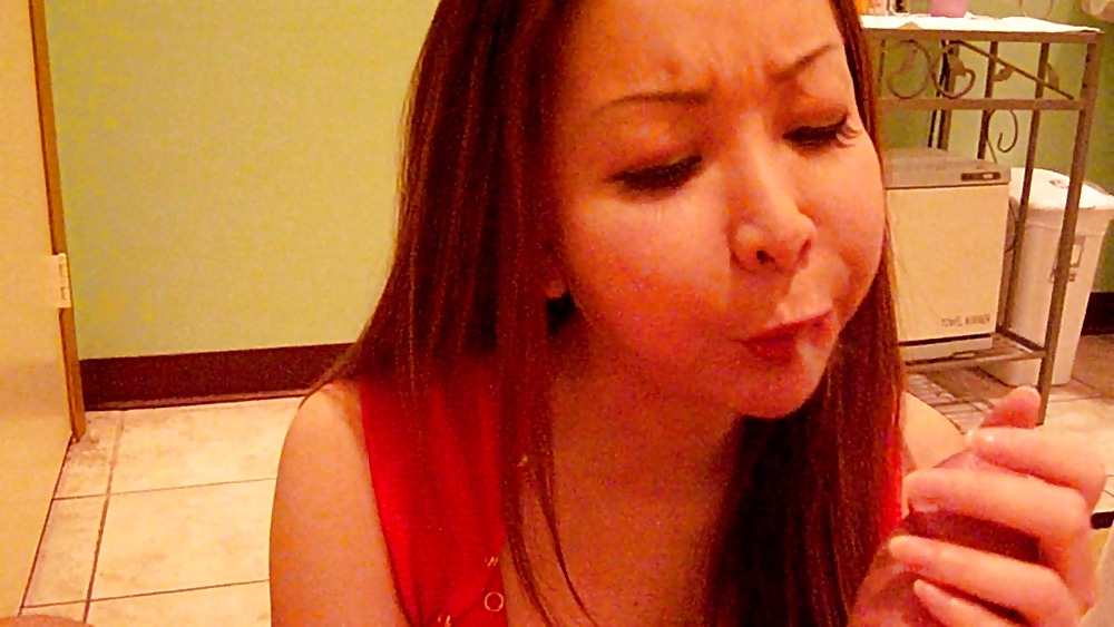 Shy love to spit on my cock #4545562