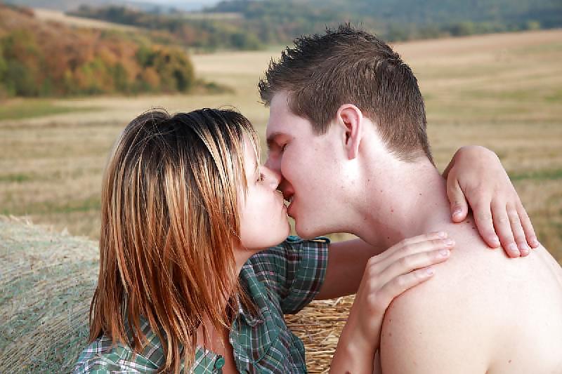 Young couple fucking in a field #11232671
