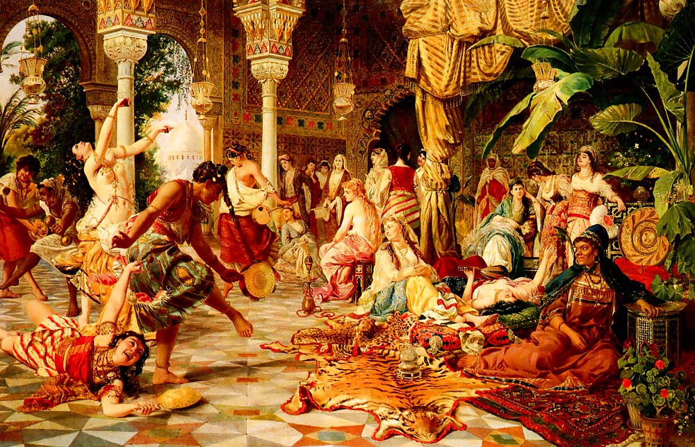 The Slaves and Ladies of the Harem. #15778598