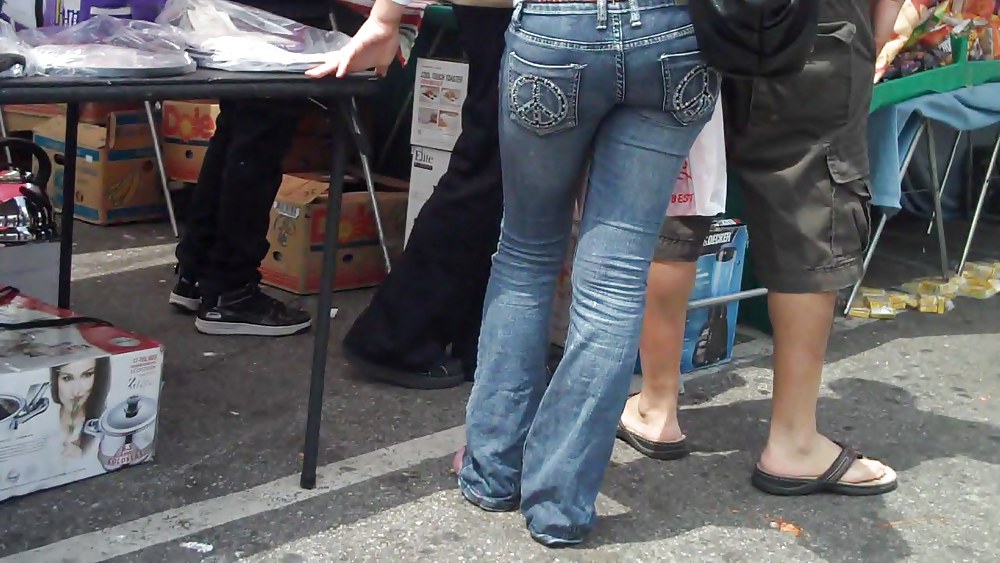 Nice Ass & Stummel In Jeans Heute #3576687