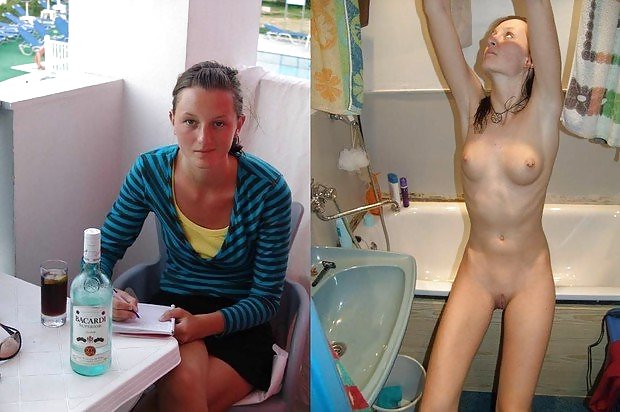 Teens Before and After dressed undressed #18065135