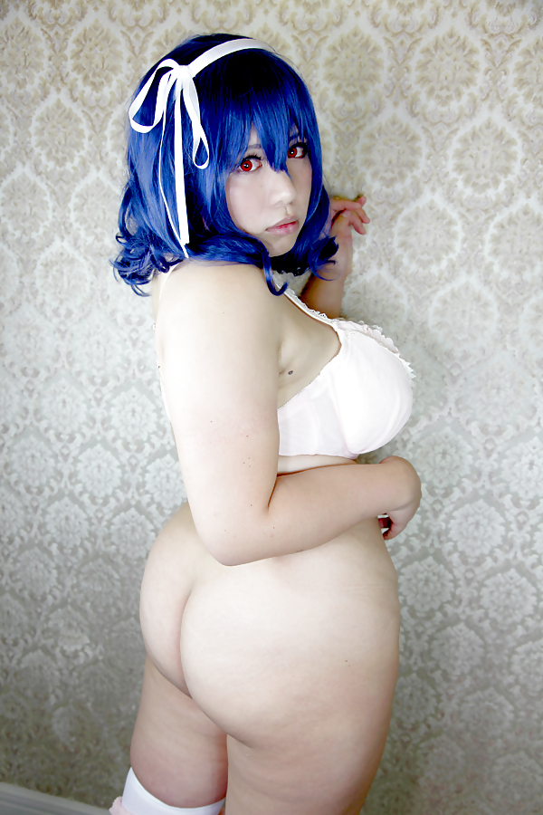 Japanische Big Tits Blaue Haare Cosplay #9142281