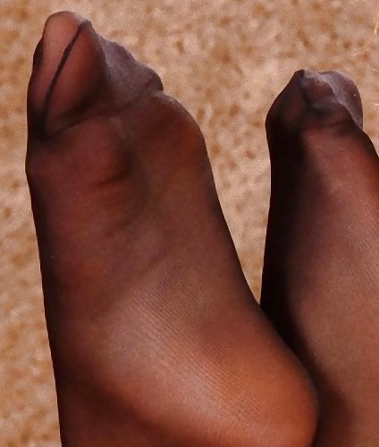 Lesbian & black stockings foot fetish #15493641