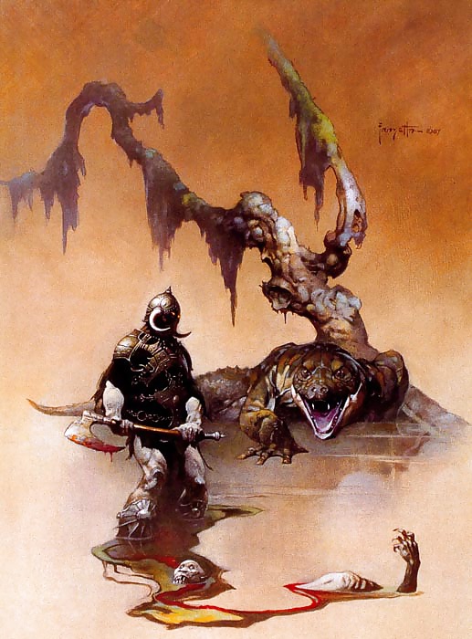 Erotische Phantasie Kunst 7 - Frank Frazetta #16538286