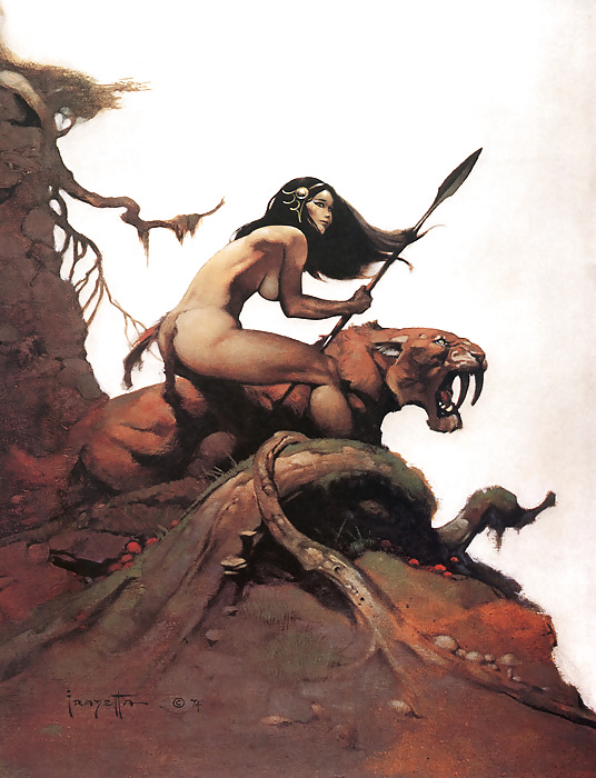 Erotische Phantasie Kunst 7 - Frank Frazetta #16538326