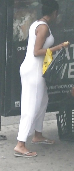 Harlem Mädchen In Der Hitze 147 New York Weißen Kleid #4637555
