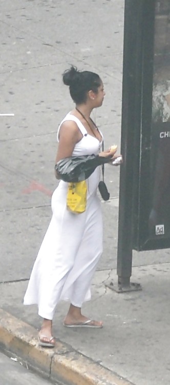 Harlem Mädchen In Der Hitze 147 New York Weißen Kleid #4637562