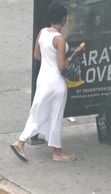Harlem Mädchen In Der Hitze 147 New York Weißen Kleid #4637577