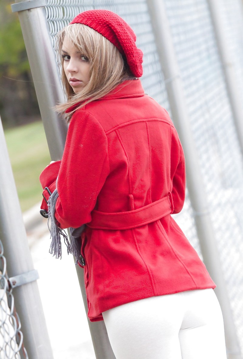 Young Teen In Red Coat,By Blondelover. #3822461