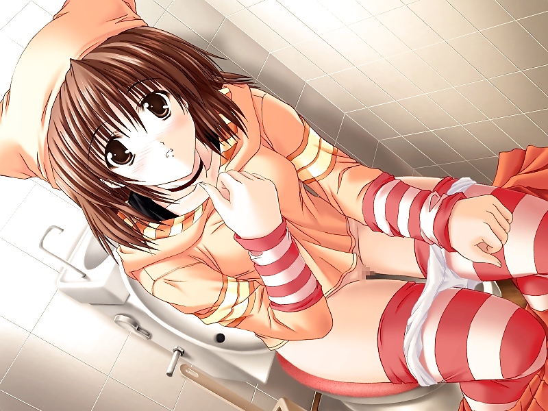 Ragazze anime sulla toilette
 #15255444