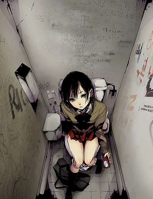 Anime Girls Sur Les Toilettes #15255537