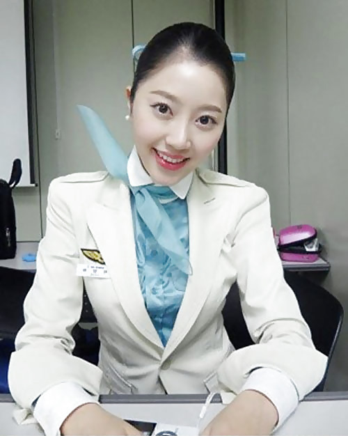 Korean air hostess spreading pussy #16638436