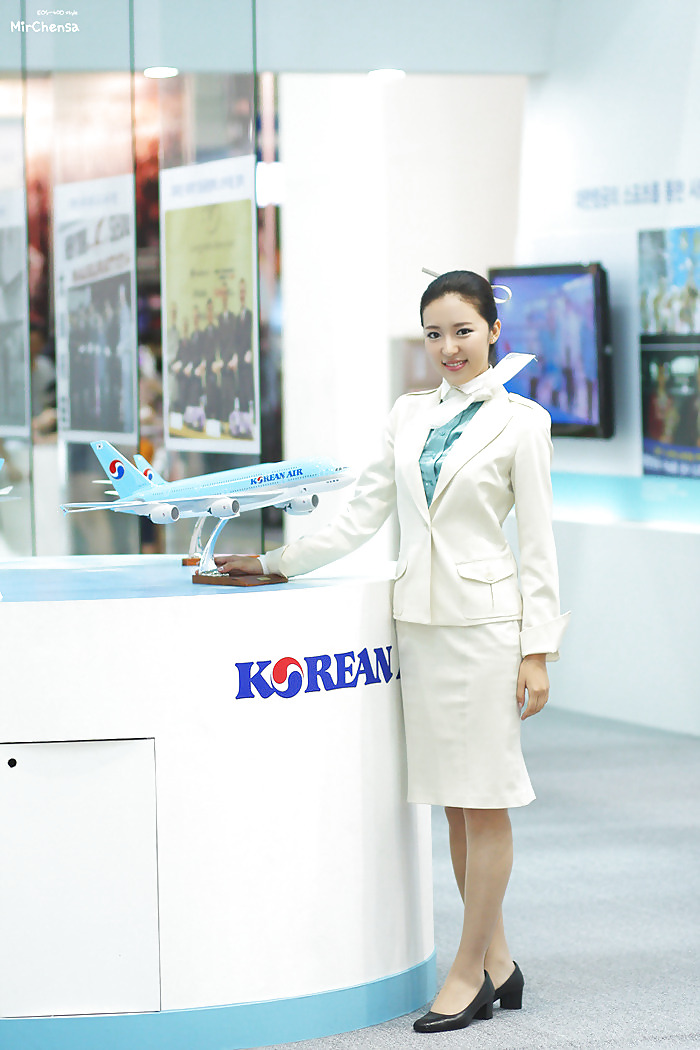 Korean air hostess spreading pussy #16638444